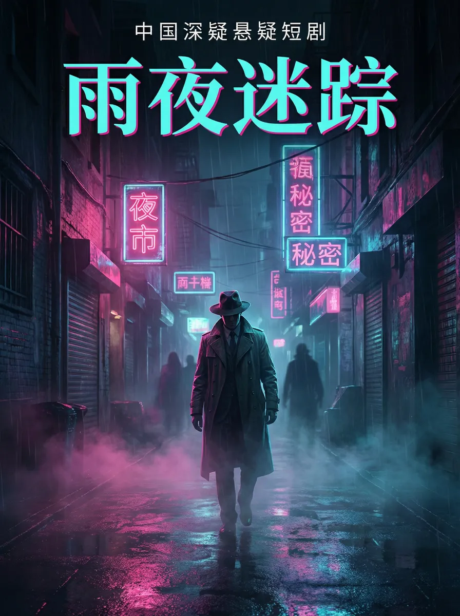 校长办公室梦莹被灌 悬疑追踪短剧 - 雨夜迷踪海报